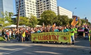 La manifestación de apoyo a los siete CDR detenidos - @ARRAN_JOVENT