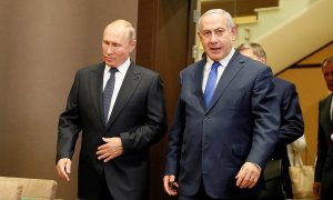 12/09/2019 -El presidente ruso, Vladimir Putin, y el primer ministro israelí, Benjamin Netanyahu, se reúnen en Sochi. / REUTERS - SHAMIL ZHUMATOV