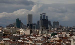 Vista aérea de Madrid, con el distrito financiero al fondo. / REUTERS - SERGIO PÉREZ