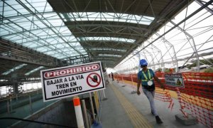 imagen de 2018, de trabajadores en la construcción de la línea 2 del Metro de Panamá en 2018. EFE/Bienvenido Velasco