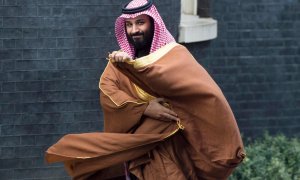 Mohammad bin Salman, príncipe heredero de Arabia Saudí en Londres. / EFE