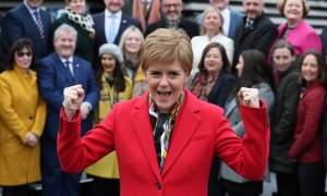 La primera ministra escocesa Nicola Sturgeon demuestra su fuerza tras el gran resultado electoral. / Europa Press