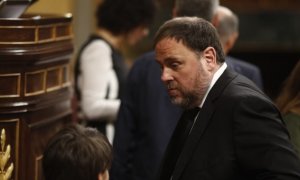 Oriol Junqueras durante la constitución de la XIII legislatura del Congreso de los Diputados. / Europa Press