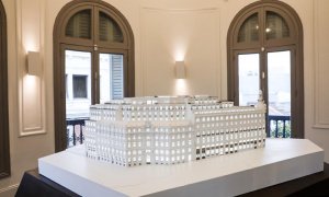 Maqueta del nuevo centro Canalejas, que contendrá un hotel, apartamentos y tiendas de lujo, en el centro de Madrid. E.P./Jesús Hellín