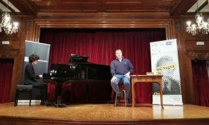 La roda de premsa de presentació de l'edició d'aquest any de la BCNegra. QUERALT CASTILLO.