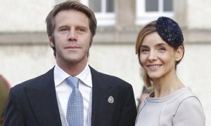 Filiberto de Saboya y Clotilde Courau. REUTERS