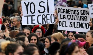 Manifestación violencia machista.- REUTERS