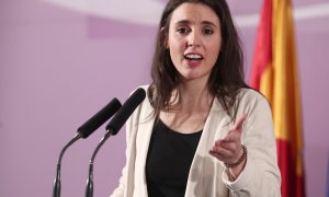 31/01/2020 -  La ministra de Igualdad, Irene Montero, interviene en el acto de toma de posesión de altos cargos del Ministerio de Igualdad. / EUROPA PRESS - EDUARDO PARRA