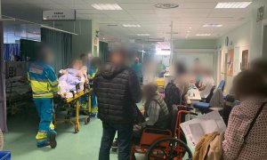 Colapso en el Hospital 12 de Octubre por la epidemia de la gripe. / Urgencias y Emergencias de Madrid en Lucha