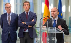 El alcalde de Ourense, Gonzalo Pérez, junto con Alberto Núñez Feijóo y José Guirao. / DEMOCRACIA OURENSANA