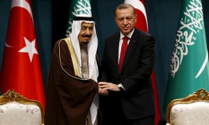 Rey Salman con Erdogan