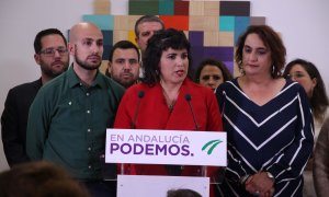 Teresa Rodríguez, hoy en rueda de prensa