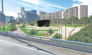 Renderitzat de la panoràmica general de l'monument  -Departament de Justícia