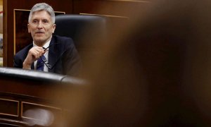 El ministro del Interior, Fernando Grande-Marlaska, en el Congreso. (BALLESTEROS | EFE)