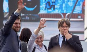 Toni Comín, Clara Ponsatí i Carles Puigdemont