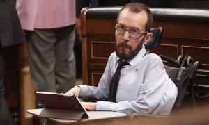 El portavoz de Unidas Podemos en el Congreso de los Diputados, Pablo Echenique. EP