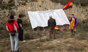 Más de 300 republicanos fueron asesinados por la represión de los sublevados y la dictadura en el barranco de la Bartolina, en Calatayud, medio siglo antes de que sus restos fueran utilizados para sellar un vertedero. ARICO.