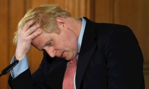 12/03/2020.- Imagen de archivo del primer ministro británico, Boris Johnson, durante una rueda de prensa. EFE/Facundo Arrizabalaga