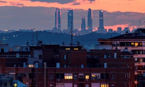 Imagen de Madrid sin la contaminación habitual. EFE/Fernando Villar