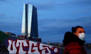 Vista del rascacielos donde tiene su sede el Banco Central Europeo (BCE) en Fráncfort. REUTERS/Kai Pfaffenbach