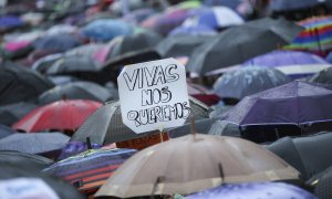 Imagen de archivo de una manifestación contra la violencia machista. EFE/David Fernández