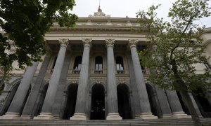 Fachada del edificio de la Bolsa de Madrid. E.P./Marta Fernández