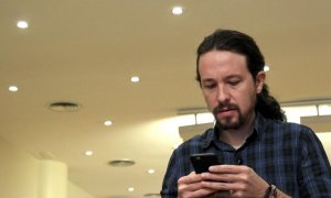 Imagen de archivo del vicepresidente segundo del Gobierno y líder del partido morado, Pablo Iglesias. EFE