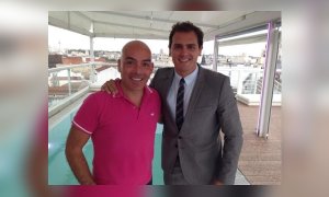 El empresario Kike Sarasola y Albert Rivera en 2014. @SarasolaKike