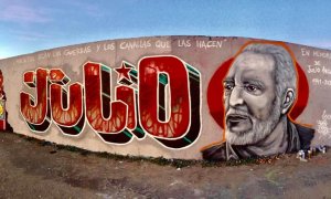 Mural Julio Anguita. / Facebook Eme Street Art