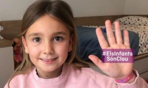 Patricia, de 7 años, no está afectada por el coronavirus pero ha vivido la experiencia de que sus padres caigan gravemente contagiados. Su caso ha lanzado la investigación del Hospital Sant Joan de Deu, de Barcelona, que busca donaciones para progresar co