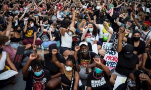 Manifestación en Washington para reclamar justicia por el asesinato de George Lloyd.- EFE