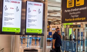 Vista este miércoles del Aeropuerto de Palma de Mallorca que se prepara para el plan piloto de turismo que comenzará en Baleares el próximo 15 de junio con viajeros procedentes de Alemania. EFE