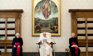 El papa Francisco durante una comparecencia. VATICAN MEDIA/REUTERS.