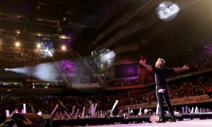 Sergio Dalma, en uno de los conciertos solidarios del Wizink Center.