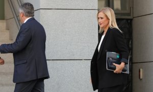 La expresidenta de la Comunidad de Madrid Cristina Cifuentes llega a la Audiencia Nacional para declarar ante el juez por el caso Púnica. / Europa Press / Archivo