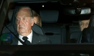 Los Reyes eméritos, Juan Carlos y Sofía, acompañados de Irene de Grecia. /Europa Press