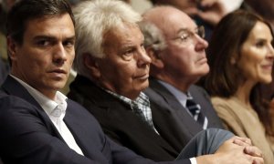 Pedro Sánchez y Felipe González EFE