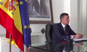 Sánchez pide unidad y El presidente de Gobierno, Pedro Sánchez, durante la conferencia internacional de apoyo al Líbano convocada por el presidente francés, Emmanuel Macron, junto con el secretario general de Naciones Unidas, António Guterres / Moncloa