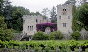 Fotografía realizada el 11 de julio de 2019 que muestra el Pazo de Meira en Sada, A Coruña. El Juzgado de Primera Instancia número 1 de A Coruña ha condenado a la familia Franco a devolver el Pazo de Meirás al declarar que es propiedad del Estado.