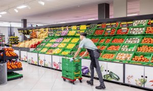 Zona de frutas y verduras de una tienda de Mercadona. E.P.