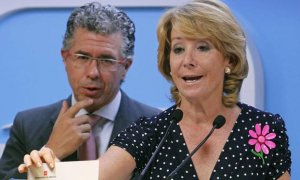 Esperanza Aguirre junto a Francisco Granados en una imagen de 2011.- EFE