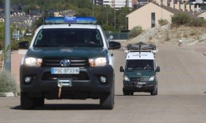 El dispositivo de búsqueda de la joven Maite Cantarero Parlón, desaparecida desde el pasado domingo en Rivas. EFE/Rodrigo Jiménez.