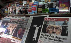 Portadas sobre muerte de Videla AFP