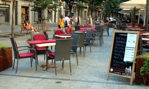 Una terrassa de Girona. ACN