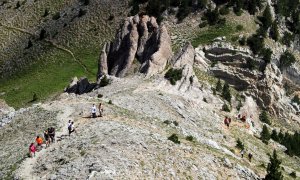 Una imatge del Pedraforca d'aquest estiu. ACN