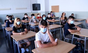 Una clase amb alumnes d’ESO a l’institut Cristòfol Despuig de Tortosa. Jordi Marsal | ACN