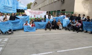 Una treintena de familias piden un nuevo centro de educación especial en la Selva (Girona). ALEIX FREIXAS/ACN