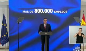 El presidente del Gobierno, Pedro Sánchez, presenta el Plan de Recuperación. / CAPTURA