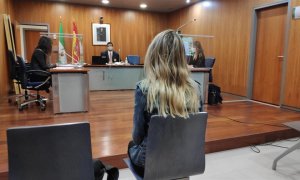 14/10/2020. -Juicio por participar en la exhibición pública, a modo de procesión, de la imagen de una vagina de plástico en 2013 en Málaga. / EUROPA PRESS - CEDIDA MG