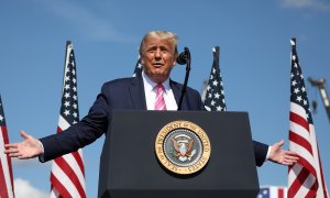 Donald Trump durante un acto de campaña. REUTERS.